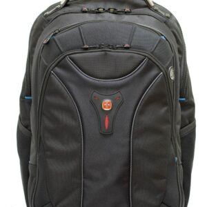 Wenger Carbon 30 Litre Laptop Backpack with Carrying Handle Padded Shoulder Straps 17 Inch Sleeve For Work School Travel Black 600637