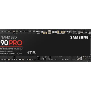Samsung 990 PRO 1TB PCIe 40 (up to 7450 MB/s) NVMe M2 (2280) Internal Solid State Drive (SSD) (MZ-V9P1T0BW)