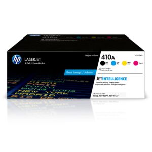 HP 410A CF410A CF411A CF412A CF413A 4 Toner Cartridges Black Cyan Magenta Yellow