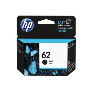 HP 62 Black Original Ink Cartridge Page Yield 200 (P/N C2P04AE)