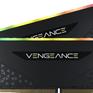 Corsair VENGEANCE RGB RS DDR4 RAM 32GB (2x16GB) 3200MHz CL16 Intel XMP 20 AMD Ryzen iCUE Compatible Computer Memory - Black (CMG32GX4M2E3200C16)