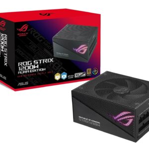 ASUS ROG Strix 1200W Gold Aura Edition PSU (Fully Modular Power Supply 80+ Certified ATX 30 Cybenetics Lambda A+ CertificationPCIe Gen 50 Ready Axial-tech Fan Sync)