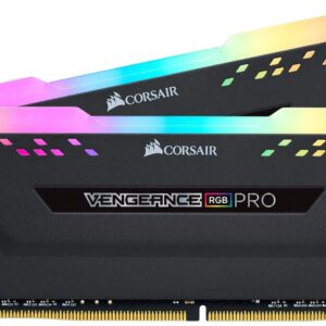 Corsair VENGEANCE RGB PRO DDR4 RAM 16GB (2x8GB) 3200MHz CL16 Intel XMP 20 iCUE Compatible Computer Memory - Black (CMW16GX4M2C3200C16)