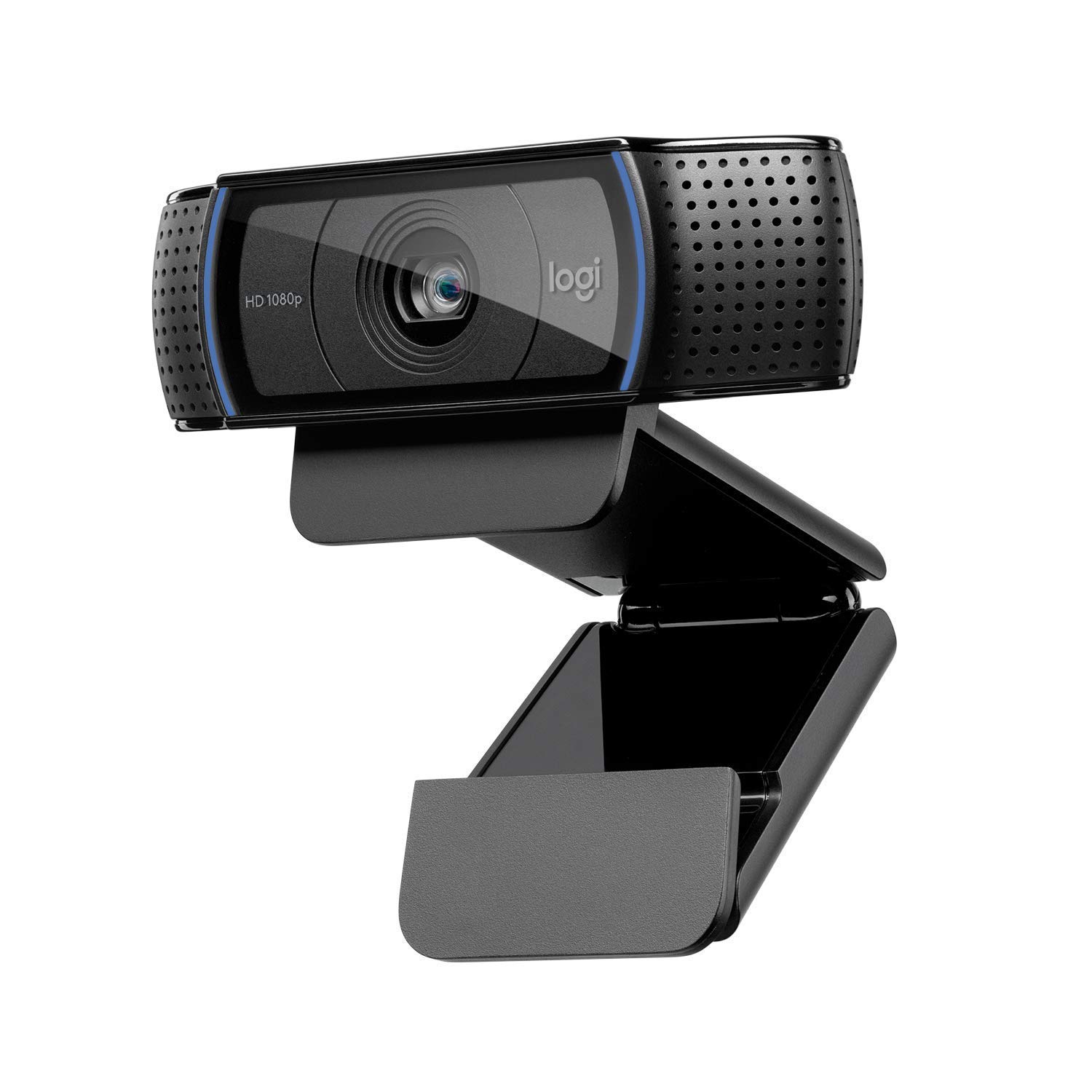 Logitech C920 HD Pro Webcam Streaming Full 1080p/30fps Video Calling Clear Stereo Audio Light Correction Works with Skype Zoom FaceTime Hangouts PC/Mac/Laptop/Macbook/Tablet - Black