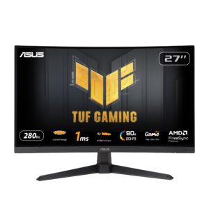 ASUS TUF Gaming VG32VQ1BR Curved Monitor  315 inch WQHD (2560x1440) 165Hz(Above 144Hz) Extreme Low Motion Blur Adaptive-sync FreeSync Premium 1ms (MPRT) HDR10