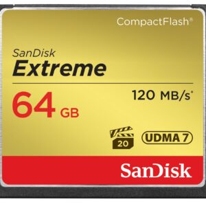 SanDisk Extreme 64 GB UDMA7 CompactFlash Card - Black/Gold