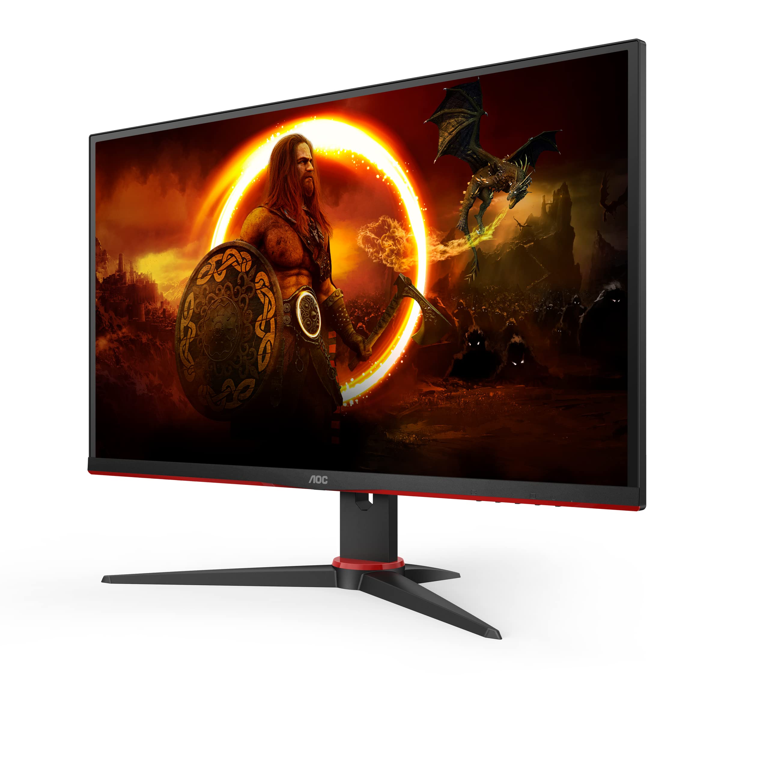 AOC AGON 27G2SAE - 27 Inch FHD Gaming Monitor 165Hz 1ms MPRT VA FreeSync premium Shadow control Speakers (1920 x 1080 @ 350 cd/m HDMI 14/ DisplayPort 12)