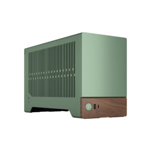 Fractal Design Terra Jade - Wood Walnut front panel Small form factor mITX gaming case PCIe 40 riser cable USB Type-C Anodized aluminum panels
