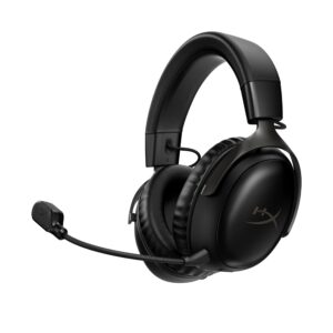 HyperX Cloud III Wireless Gaming headset for PC PS5 PS4 up to 120-hour Battery 24GHz 53mm angled drivers Memory foam Durable Frame 10mm microphone Black