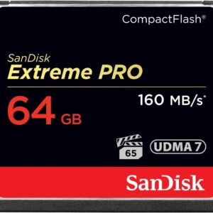 SanDisk Extreme Pro 64 GB 160 MB/s CompactFlash Memory Card - Black/Gold/Red
