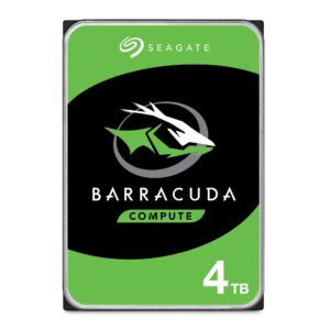 Seagate BarraCuda 4TB Internal Hard Drive 35 Inch SATA 6GB/s 5400 RPM 256MB Cache for Computer Desktop PC FFP (ST4000DMZ04)