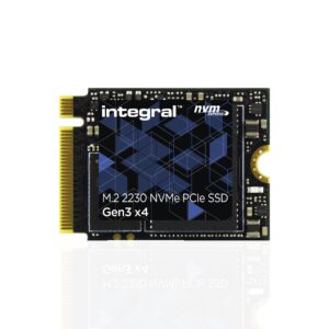 Integral 1TB M2 NVMe 2230 PCIe Gen3 x4 SSD READ speed up to 3400MB/s WRITE 3000MB/s Internal Solid State Drive Valve Steam Deck Microsoft Surface Pro PC & laptop compatible