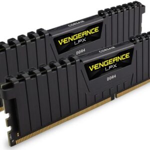 Corsair CMK32GX4M2A2400C14 Vengeance LPX 32 GB (2 x 16 GB) DDR4 2400 MHz C14 XMP 20 High Performance Desktop Memory Kit Black