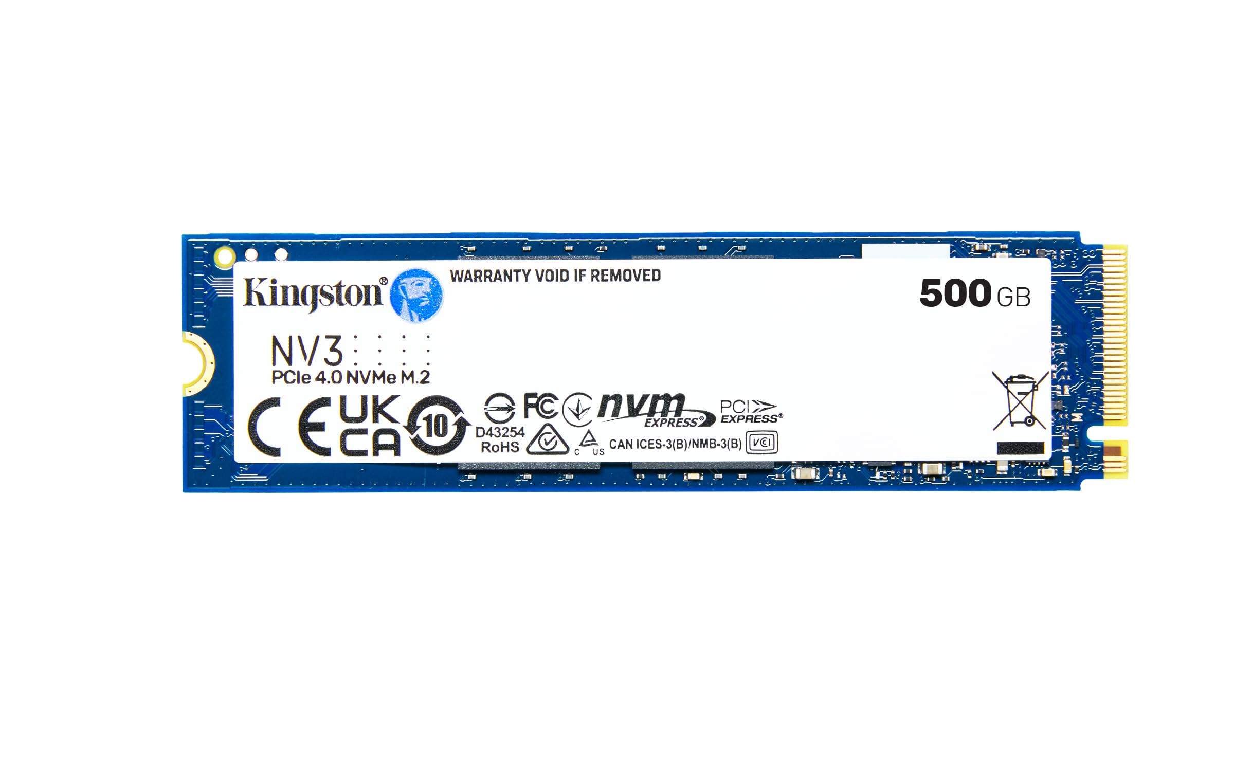 Kingston NV3 NVMe PCIe 40 Internal SSD 500GB M2 2280 SNV3S/500G