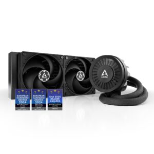 ARCTIC Liquid Freezer III 240 - Water Cooling PC All-in-One CPU AIO Cooler Intel & AMD compatible efficient PWM-controlled pump fan: 200-1800 rpm LGA1851 and LGA1700 Contact Frame Black