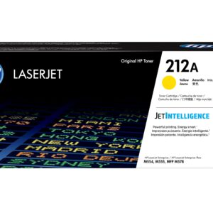 HP W2122A 212A Original LaserJet Toner Cartridge Yellow Single Pack Standard