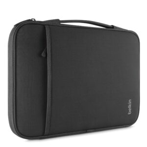 Belkin Slim Protective Sleeve with Carry Handle and Zipped Storage for Chromebooks Netbooks Laptops Upto 11 inch - Black