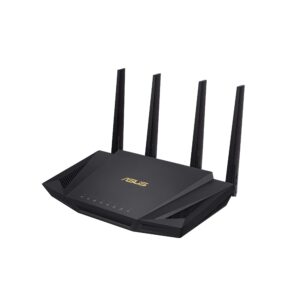 ASUS RT-AX58U V2 WIFI 6 AX3000 Dual-Band Extendable Mesh Router with Mobile Tethering (Replacement of 4G 5G routers) AIMESH MU-MIMO Game Rangeboost Trend Aiprotection Pro security Adaptive QoS