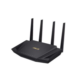 ASUS RT-AX58U V2 WIFI 6 AX3000 Dual-Band Extendable Mesh Router with Mobile Tethering (Replacement of 4G 5G routers) AIMESH MU-MIMO Game Rangeboost Trend Aiprotection Pro security Adaptive QoS