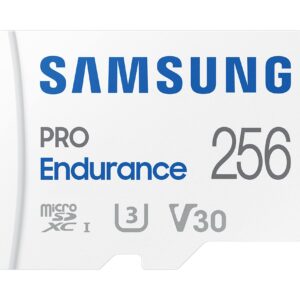 Samsung PRO Endurance 256GB microSDXC UHS-I U3 100MB/s Video Monitoring Memory Card with Adapter (MB-MJ256KA)