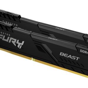 Kingston FURY Beast 32GB (2x16GB) 2666MHz DDR4 CL16 Desktop Memory Kit of 2 KF426C16BBK2/32