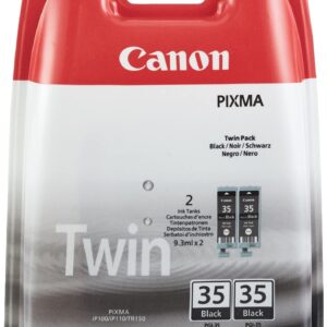 Canon PGI-35 TWIN Pack of 2 cartridges (2x Black) Genuine (Plastic Pack)