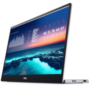 Dell P1424H 14 Inch Full HD (1920x1080) Portable Monitor 60Hz IPS 6ms 2x USB-C 3 Year Warranty Silver
