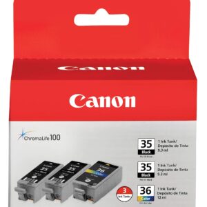 Canon PGI-35 Black Twin & CLI-36 Colour Ink Cartridge Bundle Pack