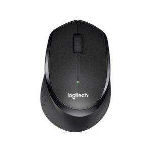 Logitech M330 SILENT PLUS Wireless Mouse 24GHz with USB Nano Receiver 1000 DPI Optical Tracking 2-year Battery Life Compatible PC Mac Laptop Chromebook - Black