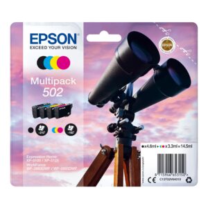 Epson 502 Binoculars Genuine Multipack 4-colours Ink Cartridges