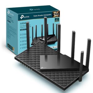 TP-Link Next-Gen Wi-Fi 6 AX5400 Mbps Gigabit Dual Band Wireless Router OneMesh Supported Dual-Core CPU HomeShield Ideal for Gaming Xbox/PS4/Steam Plug and Play (Archer AX72)