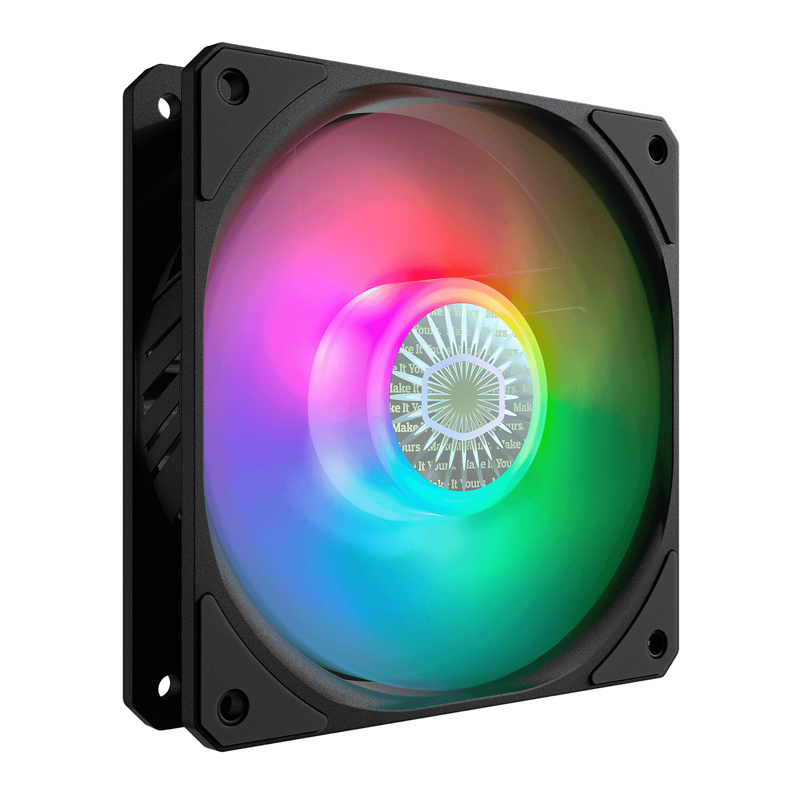 Cooler Master SickleFlow 120 ARGB Case & Cooling Fan - Motherboard Compatible Translucent Air Balance Blades 62 CFM 25 mmH2O 8 to 27 dBA