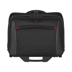 Wenger 600661 POTOMAC 17 Inch 2-Piece Business Wheeled Laptop Briefcase Padded compartment with Matching 154 Case in Black 23 Litre Black42 cm