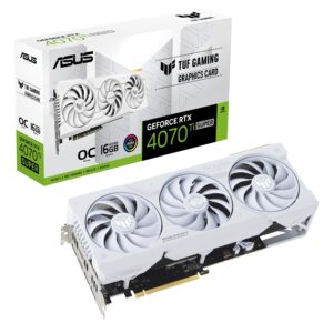 ASUS GeForce RTX 4070 Ti Super TUF Gaming White OC (16GB GDDR6X/PCI Express 40/2670MHz/21000MHz)