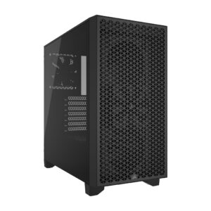 Corsair 3000D AIRFLOW Mid-Tower PC Case 3-Pin Fans Four-Slot GPU Support Fits up to 8x 120mm High-Airflow Design Black