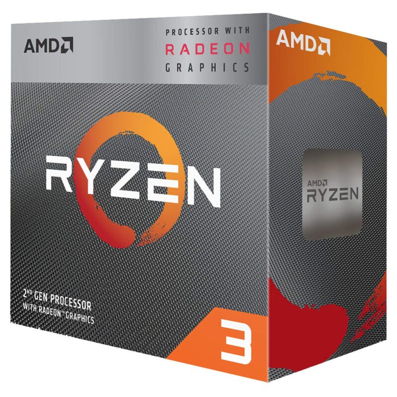 AMD Ryzen 3 3200G PC processor 36 GHz (maximum frequency: 40 GHz) 4 MB L3 Cache AM4 socket Radeon Vega 8 integrated GPU, photo 1 of 1