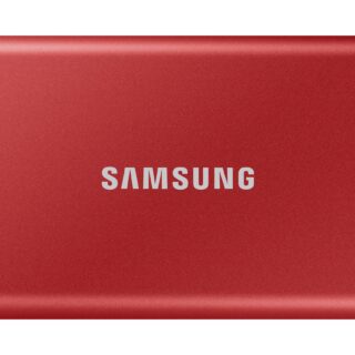 Samsung T7 Portable SSD - 2 TB USB 32 Gen2 External Metallic Red (MU-PC2T0R/WW)