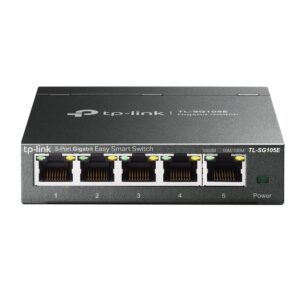 TP-Link Managed Network Switch 5-Port Gigabit Support QoS VLAN IGMP Snooping Monitoring through Web Interface 282 W(TL-SG105E)