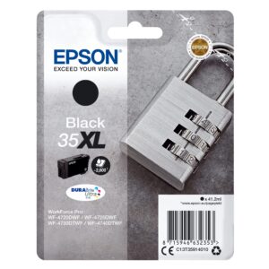 Epson 35XL Black Padlock High Yield Genuine Ink Claria Photo HD Cartridge