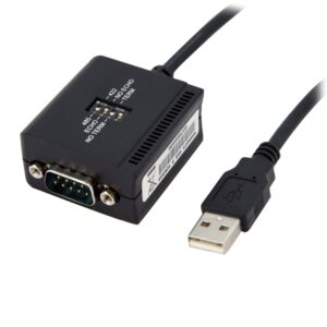 StarTechcom 6ft (18m) 1-Port Professional RS422/485 USB Serial Cable Adapter with COM Retention to RS422 - TAA