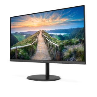 AOC Q24V4EA - 24 Inch QHD Monitor 75Hz 4ms IPS Adaptive Sync Speakers FlickerFree (2560x1440 @ 250cd/m HDMI 14 x 1 DisplayPort 12 ) black