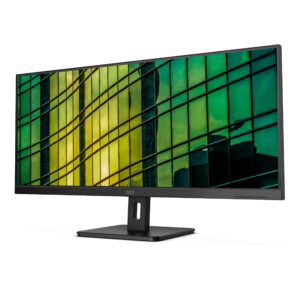 AOC U34E2M - 34" QHD Monitor 100Hz VA 4ms Low blue Light Adaptive Sync Flicker Free Vesa mountable Tilt (3440 x 1440 @ 300 d/m HDMI 20 / DP 12 ) Black