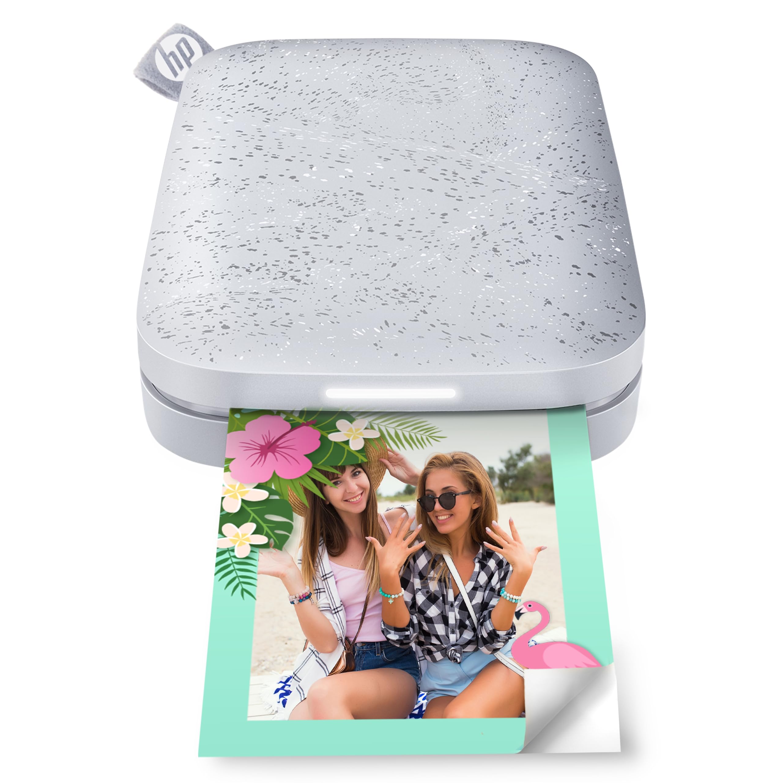 HP Sprocket 2x3 Inch Instant Smartphone Photo Printer -Portable Color Wireless Mobile -Zink Sticky-Back Photos -Print from Compatible iOS & Android Devices with Bluetooth w/Fun App -Luna Pearl