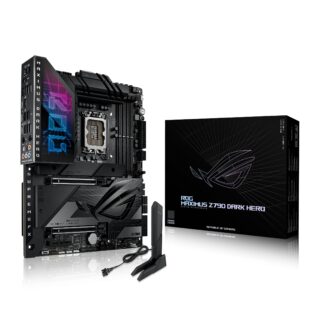 ASUS ROG Maximus Z790 Dark Hero (Intel 14th 13th & 12th Gen) LGA 1700 ATX motherboard 20+1+2 power stages DDR5 slots five M2 PCIe 50 Intel Wi-Fi 7 Thunderbolt 4 USB Type-C ports