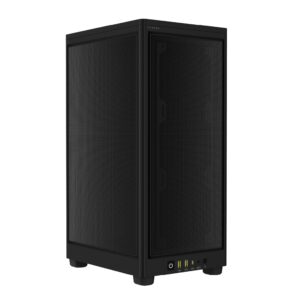 Corsair 2000D AIRFLOW Mini-ITX PC Case - Form-Factor Steel Mesh Panels Three-Slot GPU Support Cooling-Optimised interior Modern Front Panel I/O Black