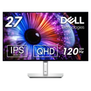 Dell U2724DE UltraSharp Thunderbolt 27 Inch QHD (2560x1440) Monitor 120Hz IPS Black 5ms 98 DCI-P3 2x USB-C DisplayPort HDMI 4x USB RJ45 3 Year Warranty Silver