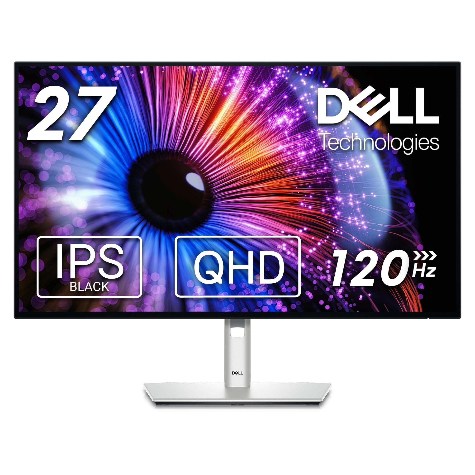 Dell U2724DE UltraSharp Thunderbolt 27 Inch QHD (2560x1440) Monitor 120Hz IPS Black 5ms 98 DCI-P3 2x USB-C DisplayPort HDMI 4x USB RJ45 3 Year Warranty Silver