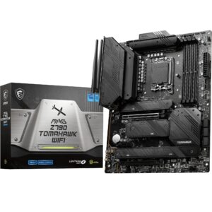 MSI MAG Z790 TOMAHAWK WIFI Motherboard ATX - Supports Intel Core 12/13th Gen Processors LGA 1700 DDR5 Boost (7200+MHz/OC) 1 x PCIe 50 x16 40 5 M2 Gen4 25Gbps LAN Wi-Fi 6E