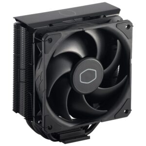 Cooler Master Hyper 212 Black CPU Air - Aluminium Finish 4 Compact Continuous Direct Contact Heat Pipes SickleFlow 120 Edge Fan LGA1700 & AM5 Brackets