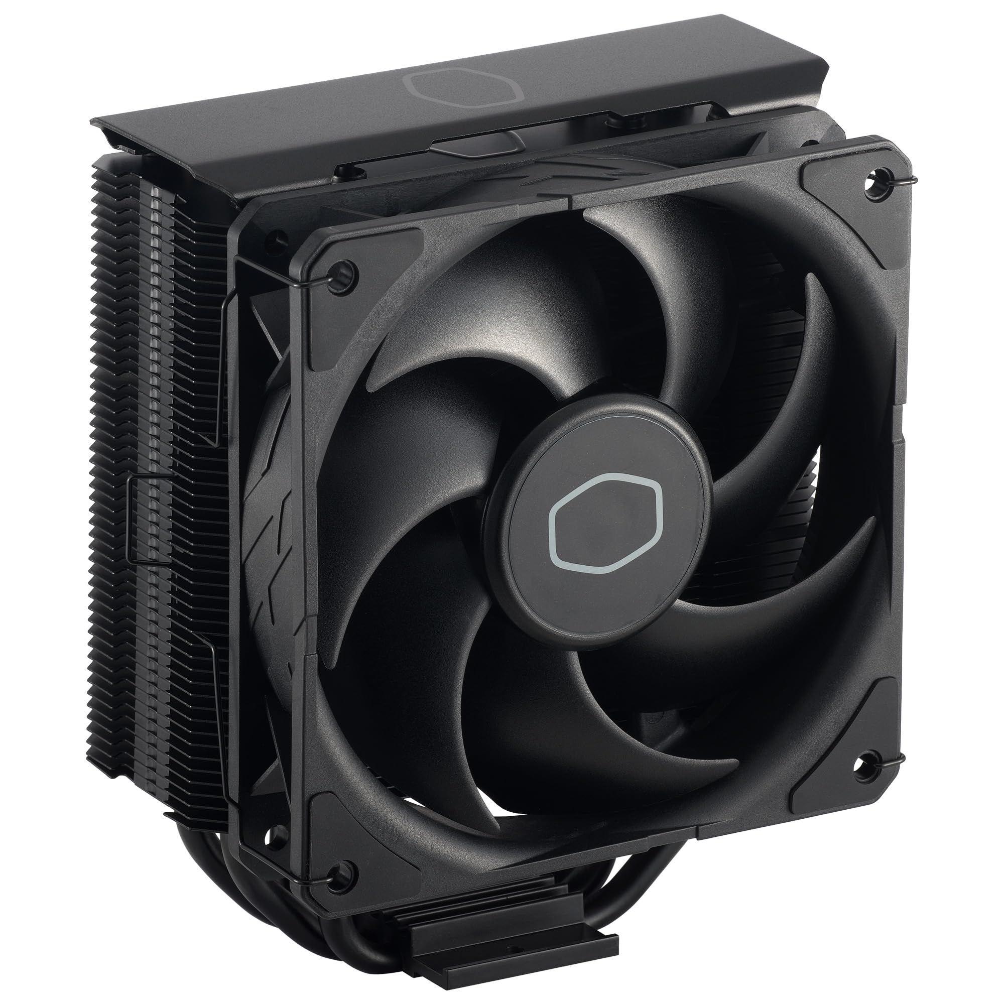 Cooler Master Hyper 212 Black CPU Air - Aluminium Finish 4 Compact Continuous Direct Contact Heat Pipes SickleFlow 120 Edge Fan LGA1700 & AM5 Brackets